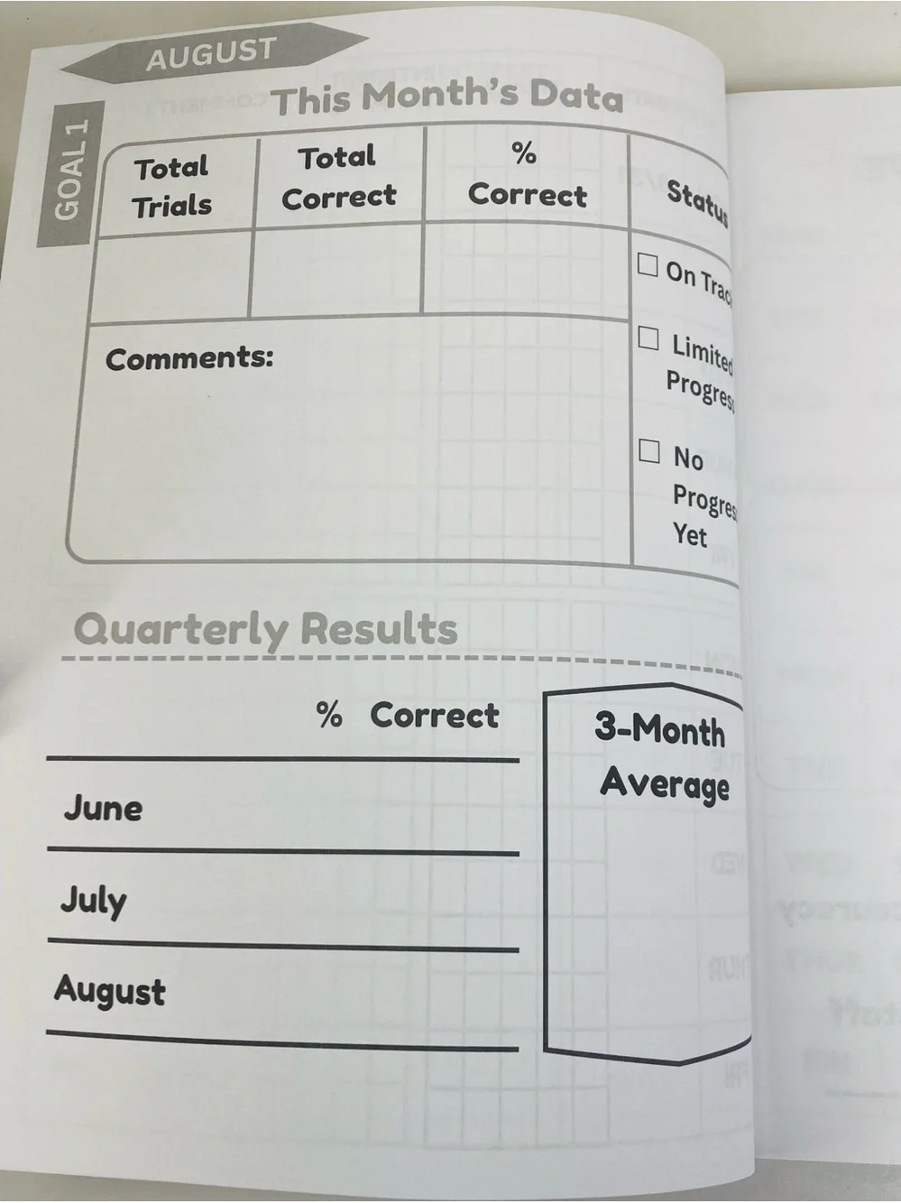 NEW IEP Data Collection Book Up to 5 Goals August 1, 2026 - July 31, 2027 DATED